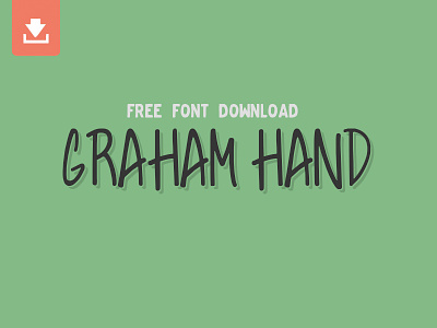 Free Font Download - Graham Hand font font download font face free font free font download hand drawn lettering type typeface typography