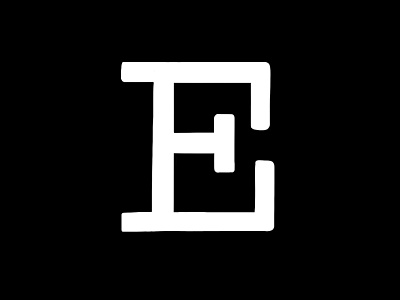 The Letter "E" e font lettering slab type ultra slab