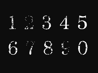 Font Download - Drake - The Numbers font font family fontface lettering numbers type typeface typography