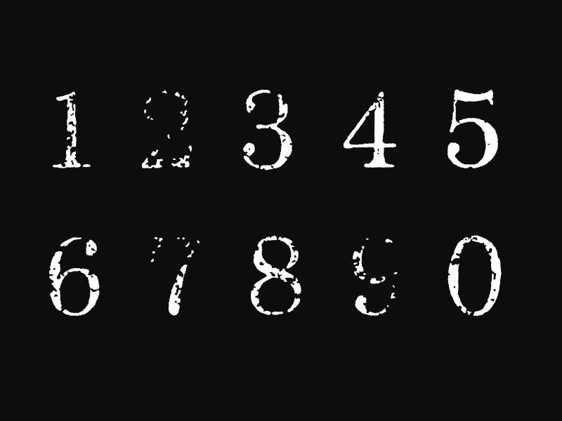 Font Download - Drake - The Numbers by Inspiration Hut on Dribbble