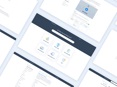 Help Center design desktop help center icons illustrations navigation navigation menu search section typography ui ux web webdesign website website design