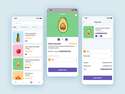 Cryptocurrency APP for Grocery Shop