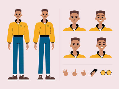Character poses illustration character concept character poses design flat flat designs illustration man motion design motion graphics vector