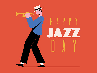 International jazz day character concept design flat flat designs free free resource freepik illustration jazz jazz day vector