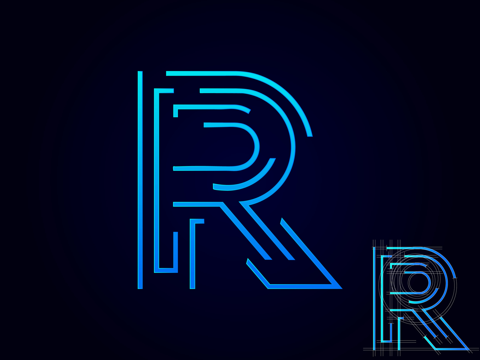 R Logo by Mainul Islam on Dribbble