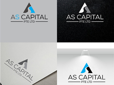 As Capital animation as as logo branding design icon illustration illustrator logo typography vector