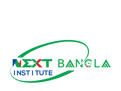 Next Bangla bangla branding illustration illustrator institute logo logo design minimal next next bangla next bangla institute typography vector