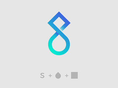 square + Cirlcel by eland99 abstarct eland99 illustrator inspiration letter s logo logo