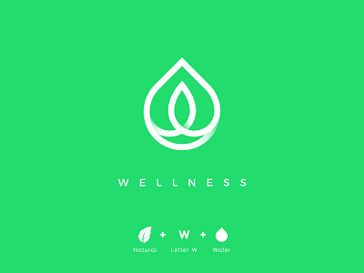 Wellness eland99 green eco healthy leaf logo inspiration nature wellness