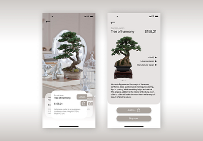 Bonsai Shop app app branding design icon interface redesign shop ui ux vector web