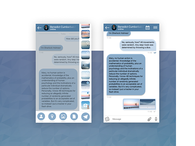 Telegram redesign album app design first shot icon icons illustration interface message app messenger redesign telegram ui ux vector web
