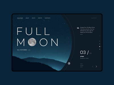 FULL MOON Landing Page