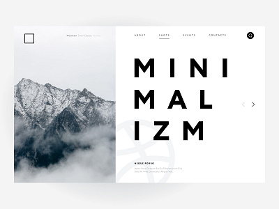 MINIMALIZM lndng landing minimalism minimalistic ui design