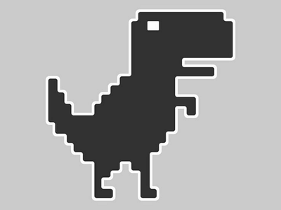 Dino art artwork cute design developer dino dinosaur dribbble google graphic gray illustration illustrator internet programmer shot simple sticker vector