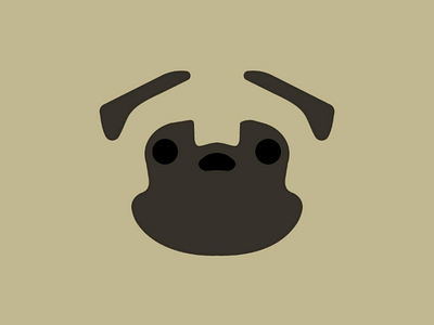 Pug adobe cute design dog dribbble graphic illustration illustrator minimal minimalist puppy shot tracing