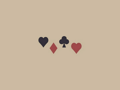 Poker adobe black cute design dribbble graphics heart illustrator minimalist poker red shot simple