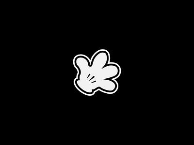 Mickey black cute disney dribbble hand mickey minimalist shot simple walt waltdisney white