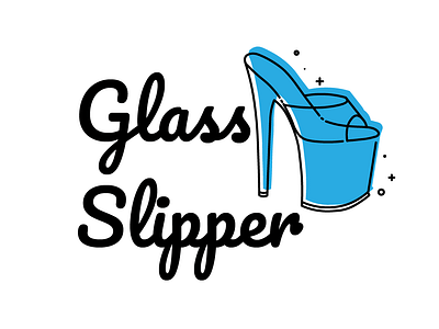 Glass Slipper Logo design digital digital art illustrator logo vector