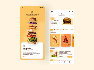 Food App Design app buns burger categories delivery deliveryapp figma filters food foody home hotdog junkfood menu onboarding ui uidaily uidesign ux