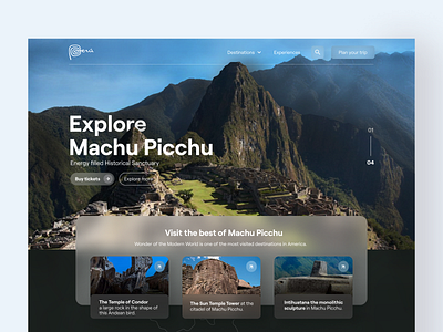 Landing Page | Machu Picchu | Daily UI 003