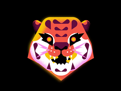 Year of the tiger 2d animal animation color illustration lunaryear motion motion graphics tiger yearofthetiger