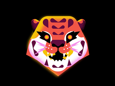 Year of the tiger 2d animal animation color illustration lunaryear motion motion graphics tiger yearofthetiger