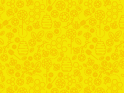 Bees pattern background bees flower honey honeycomb leaf nature pattern