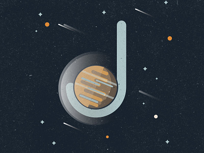 J is for Jupiter asteroid comet galaxy giantplanet illustration j jupiter letter planet solarsystem space type