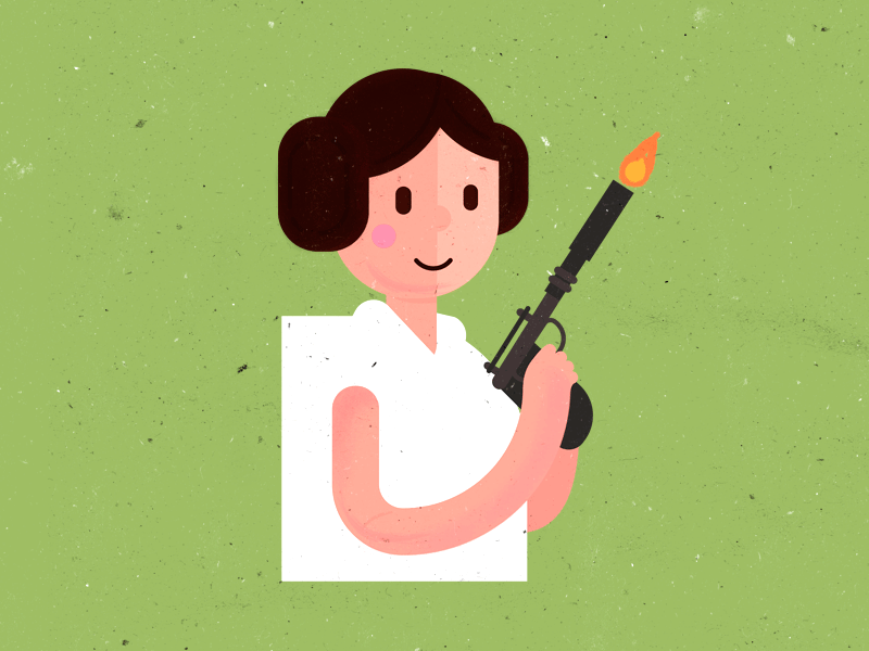 Princess Leia character gun leia princess starwars