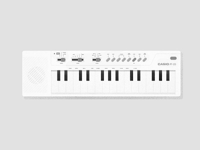 Casio PT-10 80´s casio childhood illustration instrument key keyboard music play song