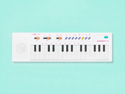 Casio PT-10 80´s casio childhood illustration instrument key keyboard music piano play song