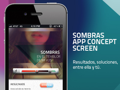 SOMBRAS App Concept app concept love scroller sombras ui ux