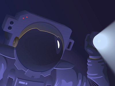 Hello Dribbble! after effect aliens animation 2d astronaut debut first shot hello dribbble illustration vector