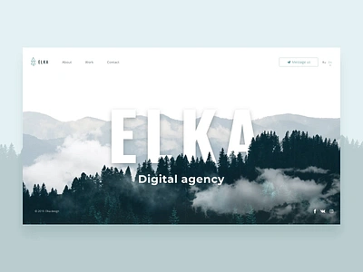 ELKA - website motion design after affects agency animation cold concept hompage motion motiongraphic portfolio site studio ui ux website