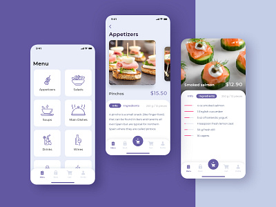 Restaraunt App app design food minimal mobile app order food restaraunt ui