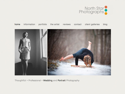 North Star Photographs designbot creative web