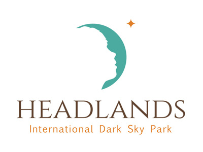 Headlands International Dark Sky Park branding logo science stars