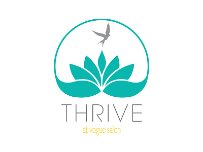 Thrive At Vogue Salon Logo design logo