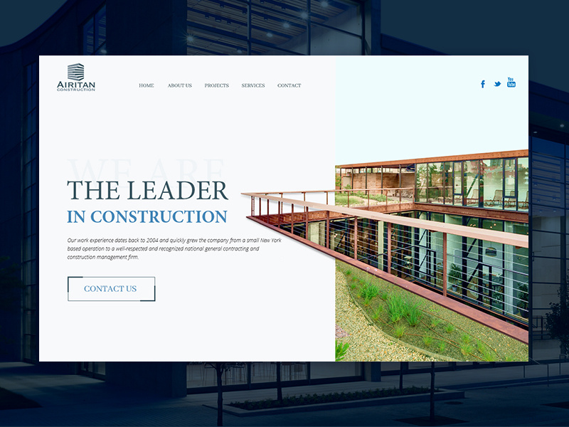 Consruction Site web.design minimal