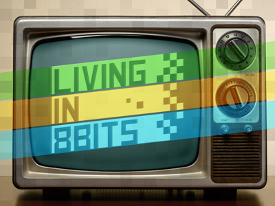 Living in 8 Bits - dead logo