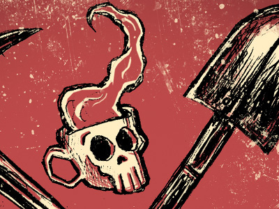 Graveyard Shift - label design detail 3