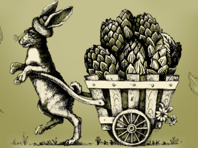 Golden Hop - label detail 3 yards brewing company philadelphia hops label beer brewery yards