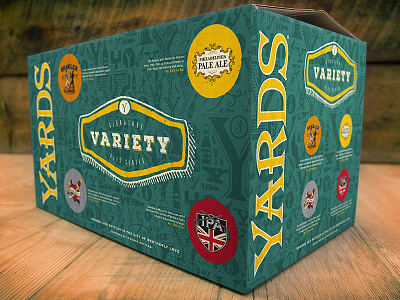 Yards Variety Case mockup beer mockup package design packaging yards