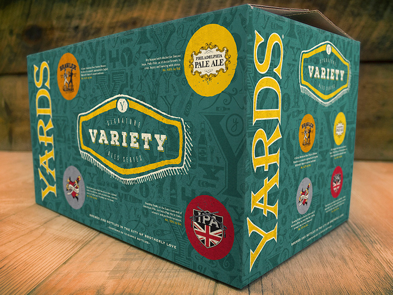 Yards Variety Case mockup yards package design packaging beer mockup