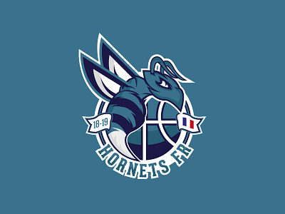 Hornet Logotype basketball branding hornet hornets illustration logo logo design sports brand