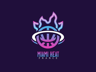 Miami Heat Vice Edition - Concept Logotype basketball basketball logo branding illustration logo logo sport miami heat sports brand