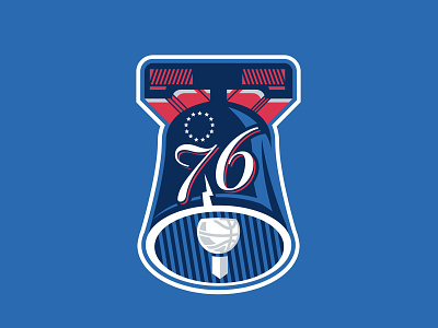 Philadelphia 76ers - Concept Logotype 76ers basketball basketball logo branding illustration logo logo sport philadelphia 76ers philly sports brand