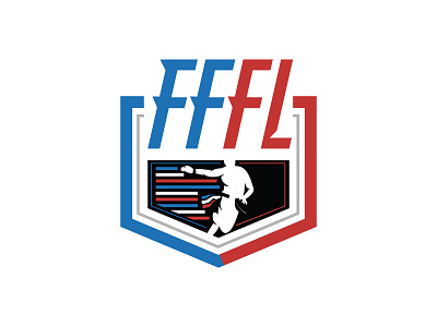 French Flag Football League - Official Logotype branding flag logo illustration logo logo sport logotype logotype design sports sports brand