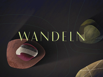 Wandeln 800x600 Intro Loop animated type animated typeface animation animation 2d animography motion design motion graphics wandeln