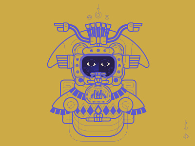 Ancient Astronaut 🛸 ancient astronaut animation animation 2d concept design graphic design helmet illustration illustrator motion design motion graphics pre astronautics sketch still styleframe time travel vector vector illustration wip work in process